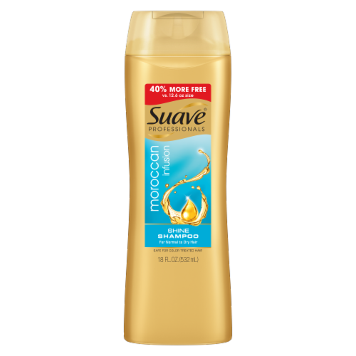 Suave Professionals Moroccan Infusion Shine Shampoo Perspective: front