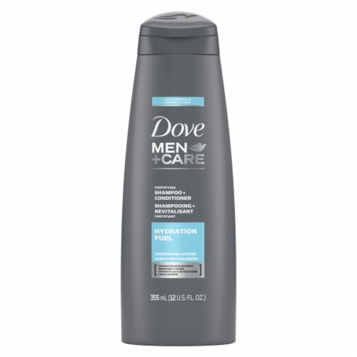 Dove Men+Care Hydration Fuel Shampoo + Conditioner Perspective: front