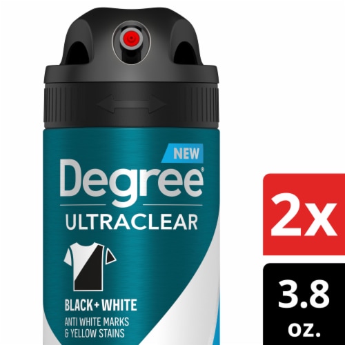 Degree UltraClear Men's Antiperspirant Deodorant Spray Fresh Scent Twin Pack Perspective: front