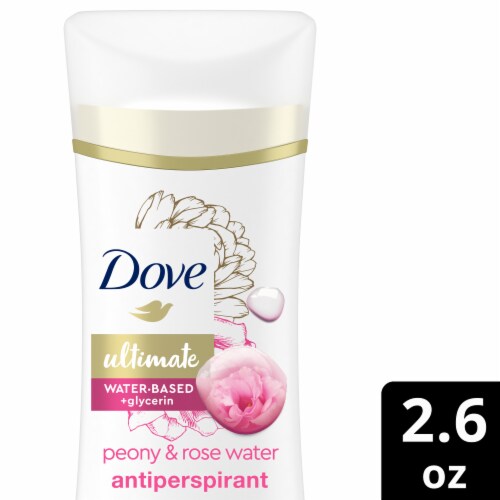 Dove Ultimate Peony & Rose Water Antiperspirant Deodorant Stick Perspective: front