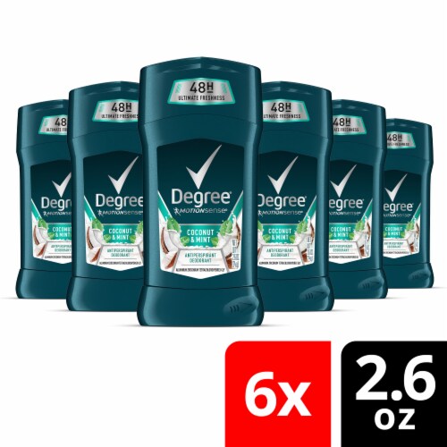 Degree Men Coconut & Mint Antiperspirant Deodorant Perspective: front