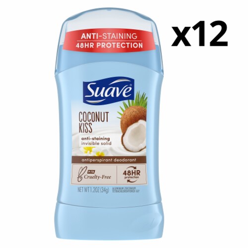 Suave Deodorant Coconut Kiss Antiperspirant & Deodorant Stick Perspective: front