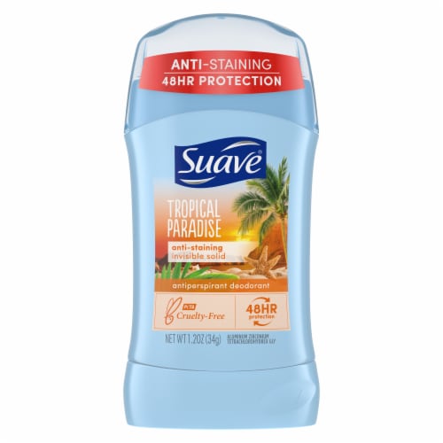 Suave Deodorant Tropical Paradise Antiperspirant Stick Perspective: front