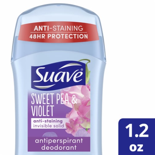 Suave Deodorant Sweet Pea Violet Antiperspirant Deodorant Stick Perspective: front