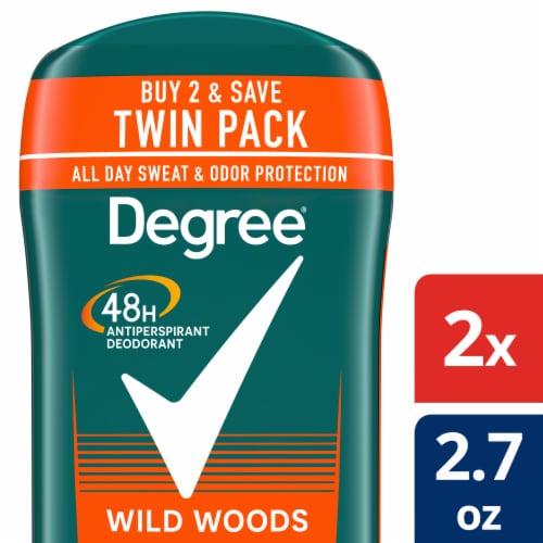 Degree Men Original Protection Wild Woods Antiperspirant Deodorant Perspective: front