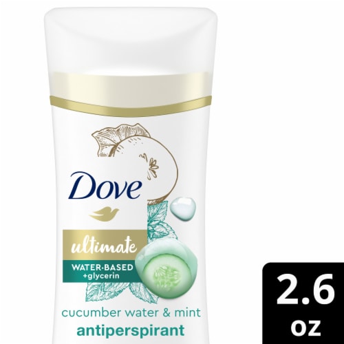 Dove Ultimate Cucumber Water & Mint Antiperspirant Deodorant Stick Perspective: front
