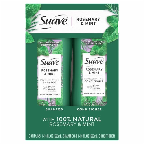 Suave® Rosemary & Mint Invigorating Shampoo & Conditioner, 2 ct / 18 oz -  Kroger