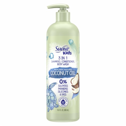 Suave® Kids Coconut Oil 3-in-1 Shampoo Conditioner & Body Wash Perspective: front
