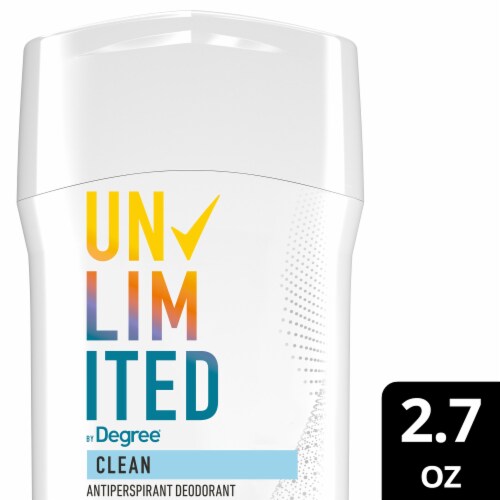Degree Unlimited Clean Antiperspirant Deodorant Perspective: front