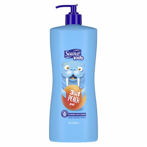 Suave® Kids 3-in-1 Peach Shampoo Body Wash & Conditioner Perspective: front