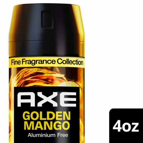Axe Fine Fragrance Collection Men's Premium Deodorant Spray Golden Mango Aluminium-Free Perspective: front