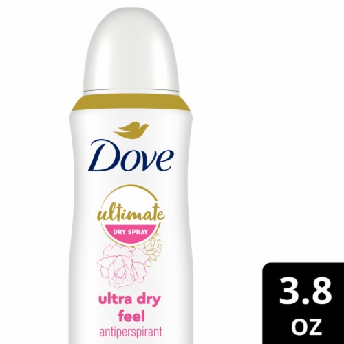 Dove Ultimate Peony & Rose Water Dry Spray Antiperspirant Perspective: front