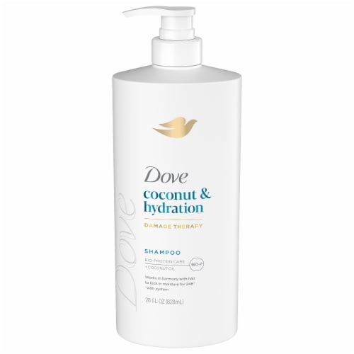 Dove Shampoo Coconut Hydration Perspective: front