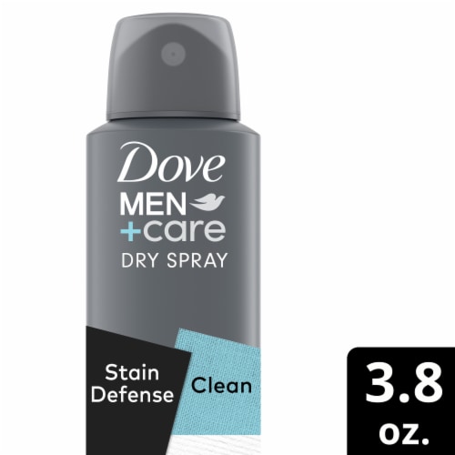 Dove Men+Care Men's Antiperspirant Deodorant Spray Clean Scent Perspective: front
