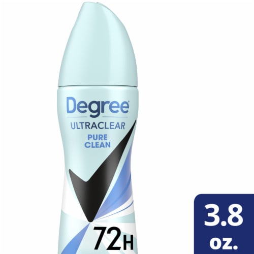 Degree UltraClear Antiperspirant Deodorant Dry Spray Pure Cleab Perspective: front