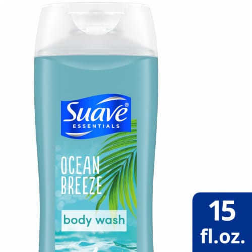 Suave Essentials Ocean Breeze Body Wash Perspective: front