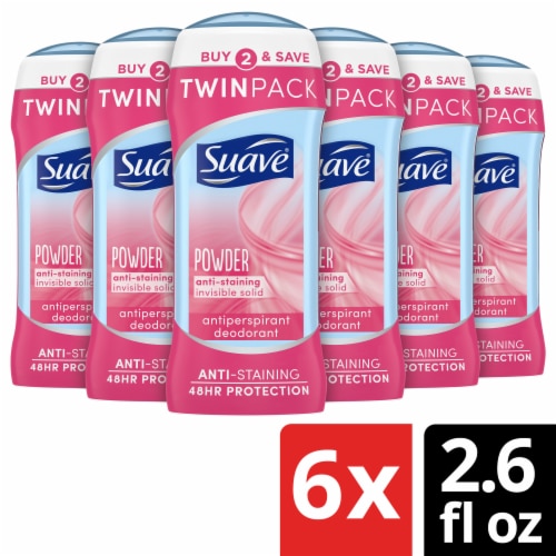 Suave Deodorant Powder Antiperspirant & Deodorant Stick Perspective: front