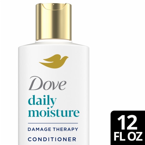 Dove Conditioner, Damage Therapy Daily Moisture for Dry Hair with Bio-Protein Care Perspective: front