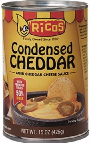 Ricos® Aged Cheddar Cheese Sauce Perspective: front
