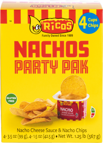 Ricos Nachos and Cheese Party Pak Perspective: front