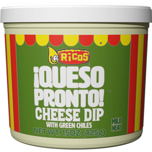 Ricos® Queso Pronto™ with Green Chiles Mild Cheese Dip & Spread Perspective: front