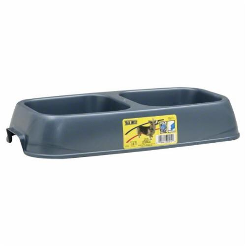 Van Ness Medium Lightweight Double Pet Bowl Perspective: front