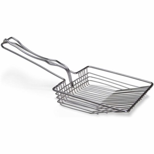 Van Ness Stainless Cat Litter Scoop Perspective: front