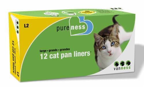 Van Ness Large Cat Pan Liners Perspective: front
