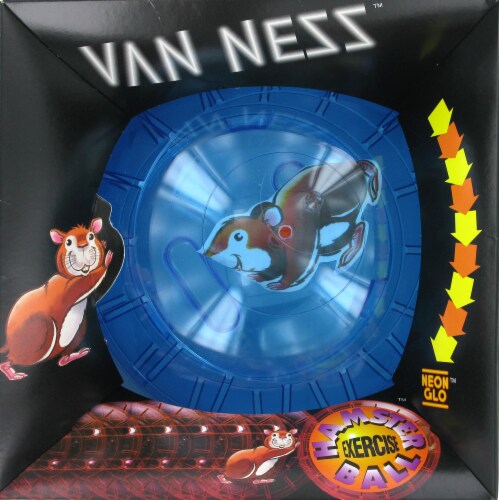 Van Ness Neon Hamster Ball With Stand Perspective: front
