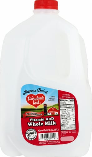 Lamers Dairy Dairyland's Best® Vitamin A & D Whole Milk Perspective: front