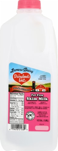 Lamers Dairy Dairyland's Best® Fat Free Skim Milk Perspective: front