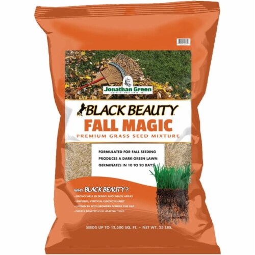 Jonathan Green (10770) Black Beauty Fall Magic Grass Seed, 25lb bag, 1