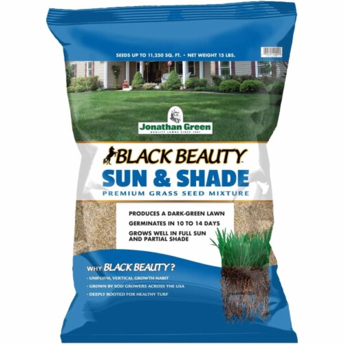 Jonathan Green Black Beauty Mixed Partial Shade/Sun Grass Seed 15 lb