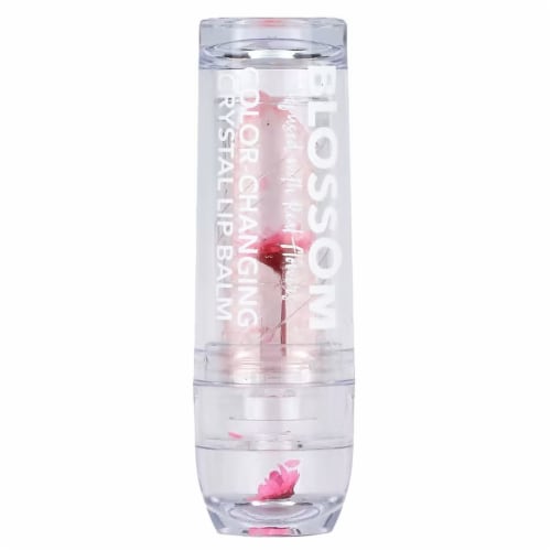 Blossom Color Changing Crystal Lip Balm - Pink Perspective: front