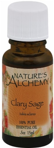 Nature's Alchemy Clary Sage Essential Oil Perspective: front