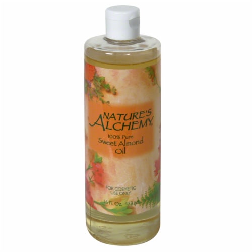 Nature's Alchemy Sweet Almond Oil Perspective: front
