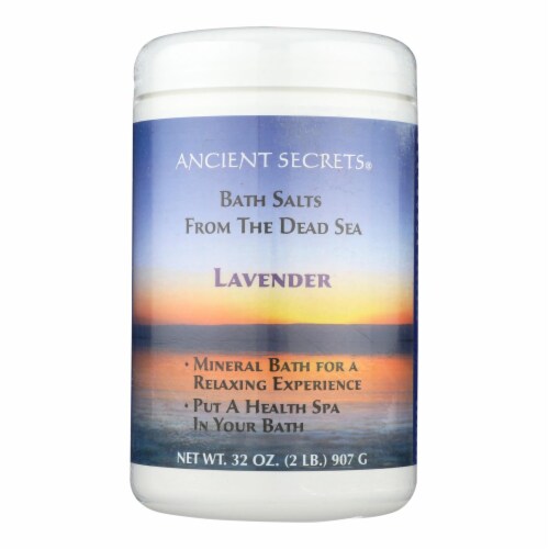 Ancient Secrets Lavender Aromatherapy Dead Sea Mineral Bath Salts Perspective: front