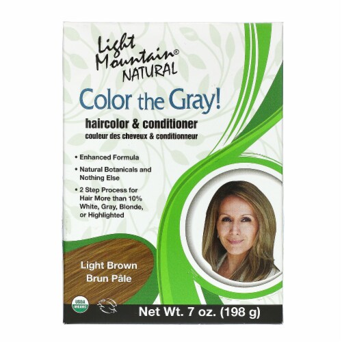 Light Mountain Light Brown Color the Gray! Hair Color & Conditioner Perspective: front