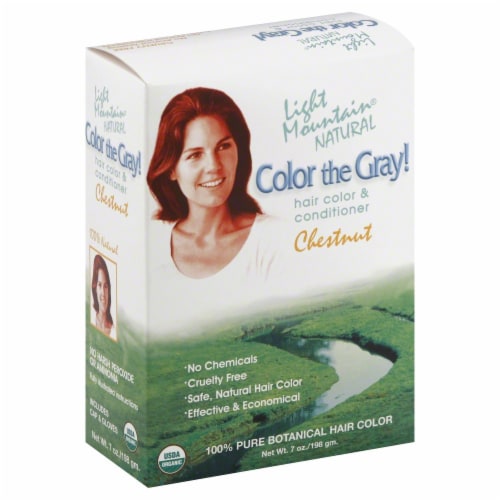 Light Mountain Chestnut Color the Gray! Hair Color & Conditioner Perspective: front