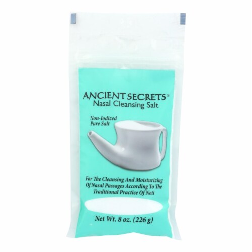 Ancient Secrets Nasal Cleansing Pot Salt - 8 oz - Pack of 3 Perspective: front