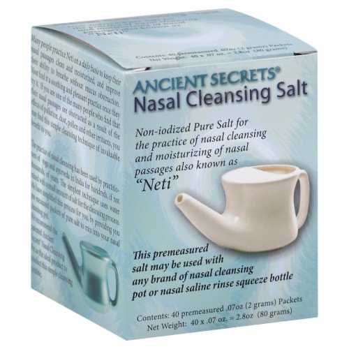 Ancient Secrets Nasal Cleansing Salt Perspective: front