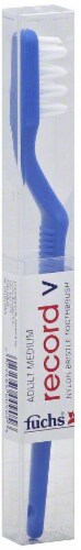 Fuchs Record V Adult Medium Nylon Bristle Toothbrush Perspective: front