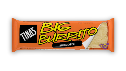Tina's Bean and Cheese Big Burrito Perspective: front