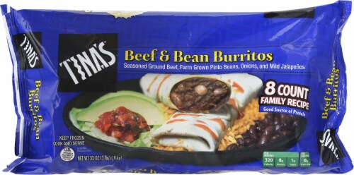 Tina's® Beef & Bean Burritos Perspective: front