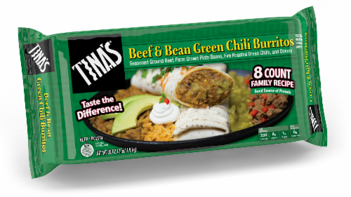 Tina's Beef & Bean Green Chilli Perspective: front