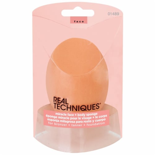 Real Techniques Miracle Face & Body Sponge Perspective: front
