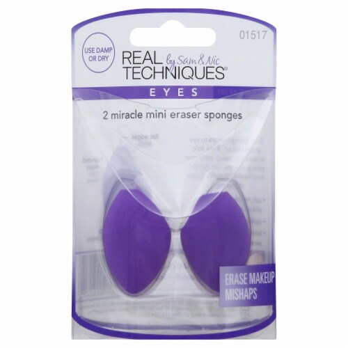 Real Techniques Eyes Mini Eraser Sponges Perspective: front