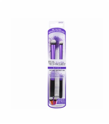 Real Techniques Instapop Duo Eye Brush Set Perspective: front
