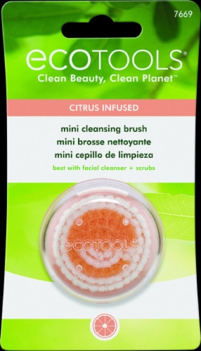 Ecotools® Citrus Infused Mini Cleansing Brush Perspective: front