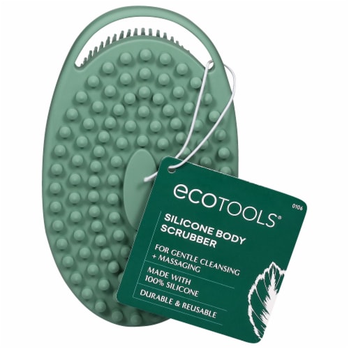 EcoTools® Silicone Body Scrubber - Sage Perspective: front